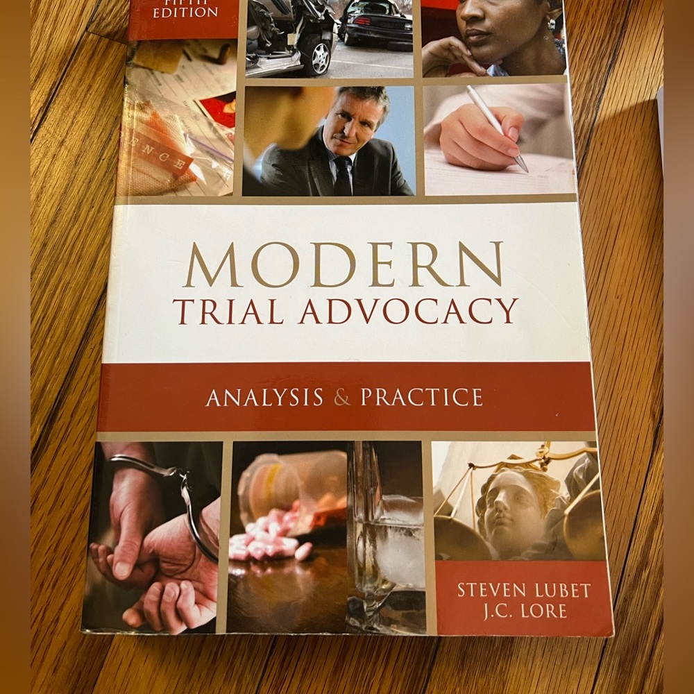 Law school trial advocacy book
